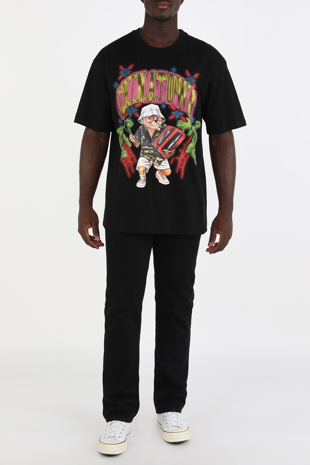 Cabo Bear Tee in Black